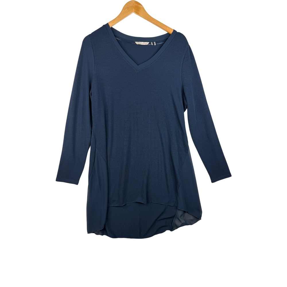 Soft Surroundings V-neck Long Sleeve Dress‎ size Medium Blue